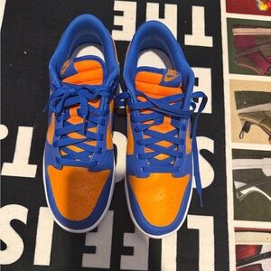 Nike Dunks Orange and Blue! Like New!